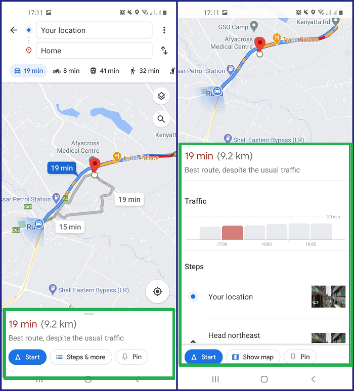 google-map-bottom-sheet